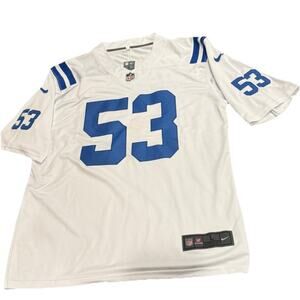 Mens Nike Indianapolis Colts Darius Shaquille Leonard #53 White Jersey Sz Large